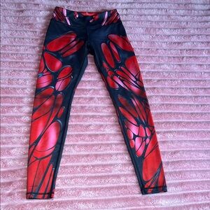 Stylish Red and Black Women's Leggings